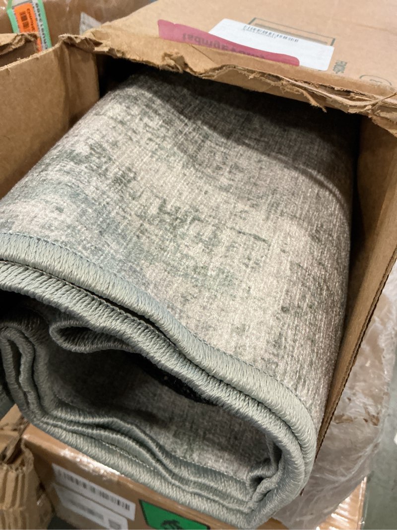 Condition photo showing Good Condition for RUGGABLE Washable Modern Runner Rug – Impasto Sage Green 2.5x7, Stain-Resistant, Non-Slip Hallway Runner – Machine Washable Rug for Hallway, Entryway, Living Room & Kitchen–with Standard Pad 2.5'x7' Sage Green - Standard Pad