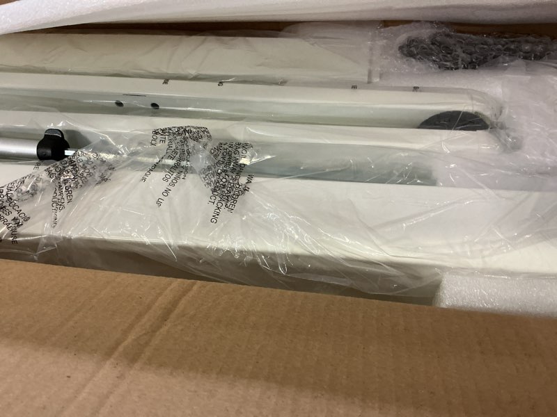 Condition photo showing Good Condition for ErGear Height Adjustable Electric Standing Desk, 48 x 24 Inches Sit Stand up Desk, Memory Computer Home Office Desk with Two-Piece Desktop (White) 48*24 Inch White