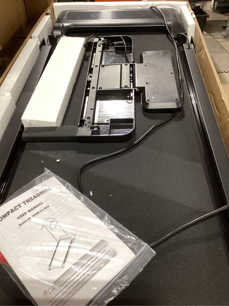 Condition photo showing As Is for Walking Pad Treadmill with Handle Bar, Compact Portable Treadmills for Home Small, Electric Walking Pads with Handles, 3.5HP Quiet and LED Display, 400 LBS Capacity