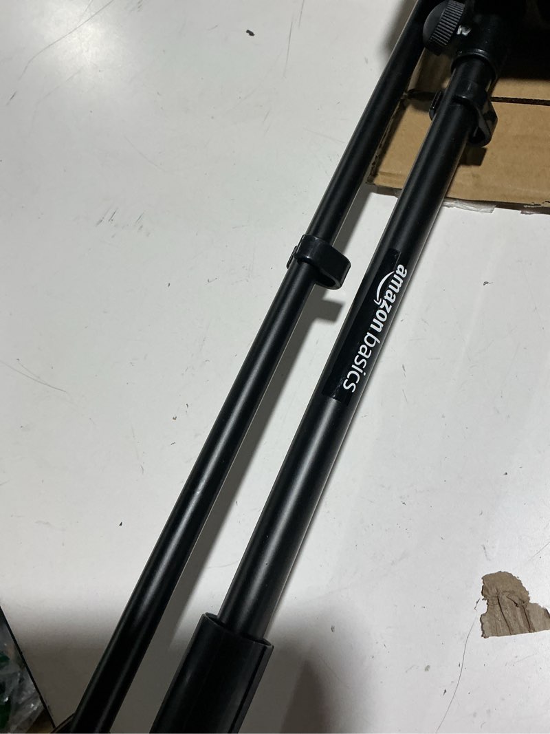 Condition photo showing Good Condition for amazon basics adjustable boom arm height microphone stand with tripod base, up to 85.75 inches - black