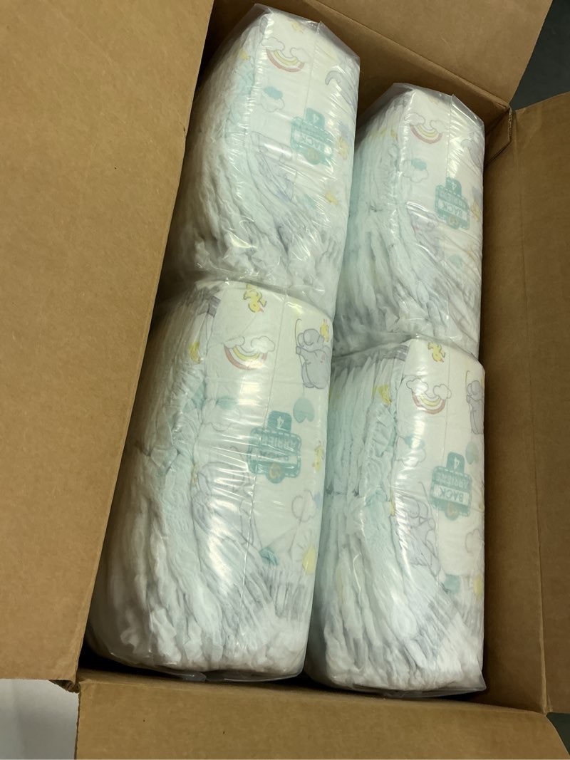 Condition photo showing New/Like New for Pampers Diapers - Swaddlers 360° - Size 4, 132 Count, up to 100% Leakproof Comfy Dry Fit, Designed f