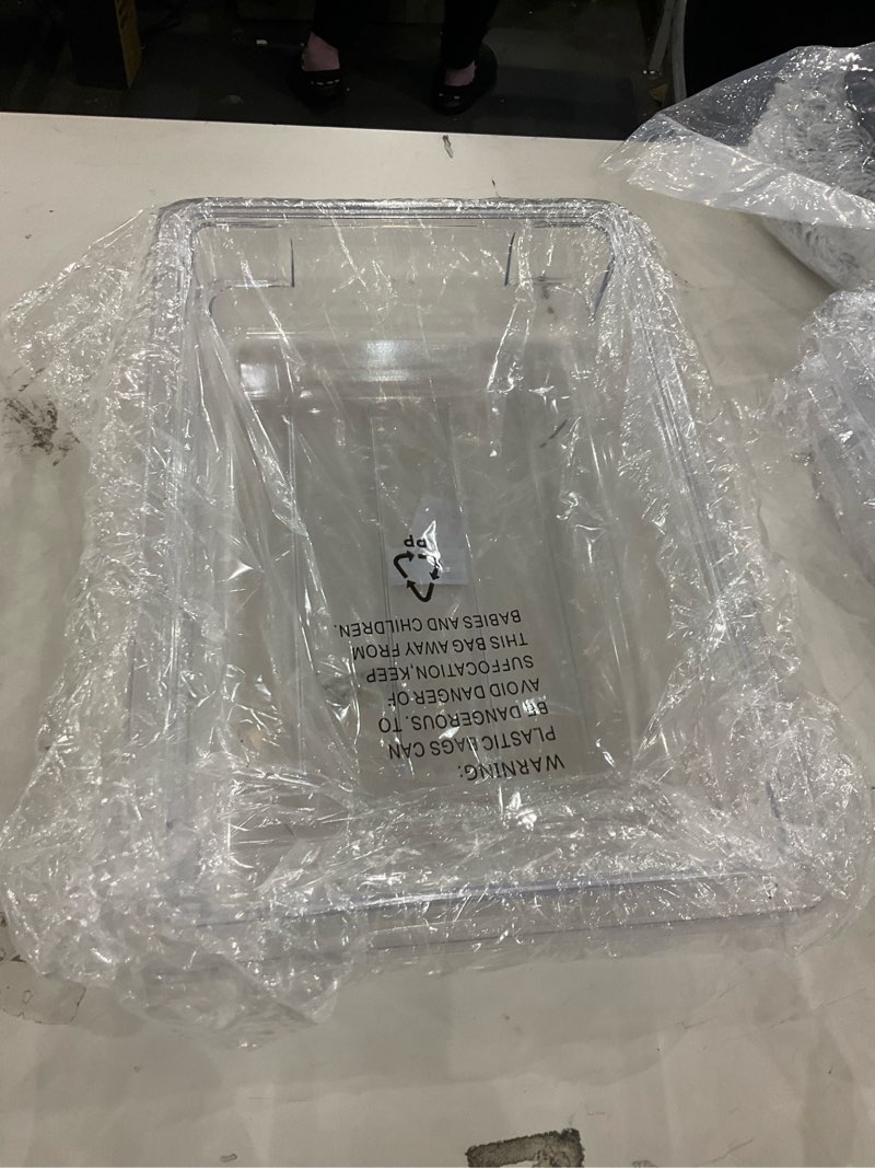 Condition photo showing New/Like New for Winco Polycarbonate Food Storage Box, 12 by 18 by 3-1/2-Inch 12" x 18" 3.5" Deep