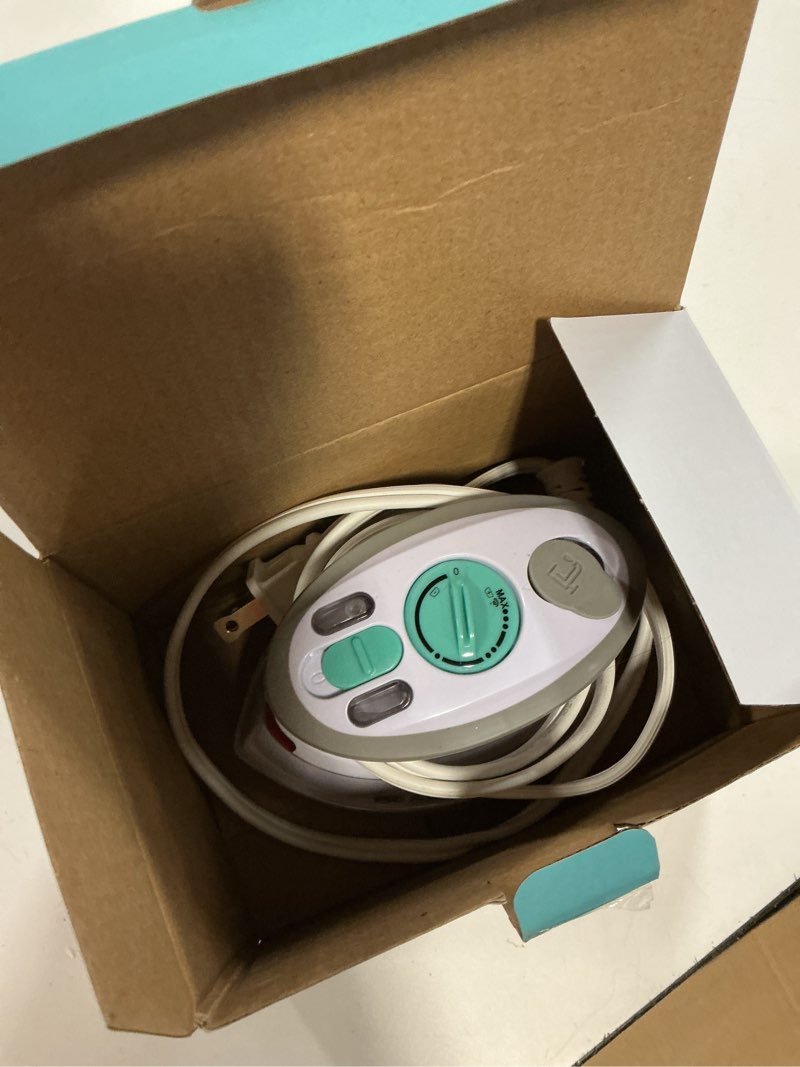 Condition photo showing Good Condition for beautural mini travel steam iron for clothes with dual voltage, temperature control, non-stick soleplate and cord storage, ideal for sewing, quilting and handcraft white