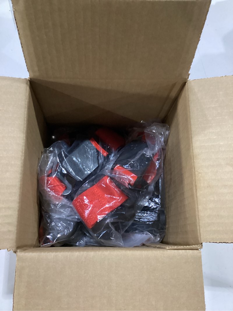 Condition photo showing New/Like New for golf cart seat belts, 40" retractable universal seat belts kit for club car ezgo yamaha 2 set/4 set blcak-4 sets