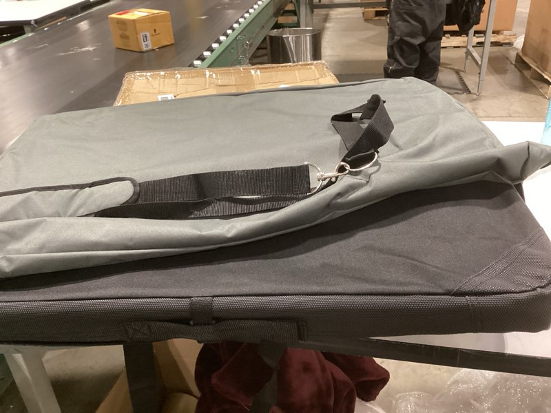 Condition photo showing Good Condition for Amazon Basics 4-Doors Portable Soft-Sided Folding Travel Crate Kennel for cat, Dog, and Other Small Animals, Grey, M 30" x 21" x 21" Grey 30.0"L x 21.0"W x 21.0"H