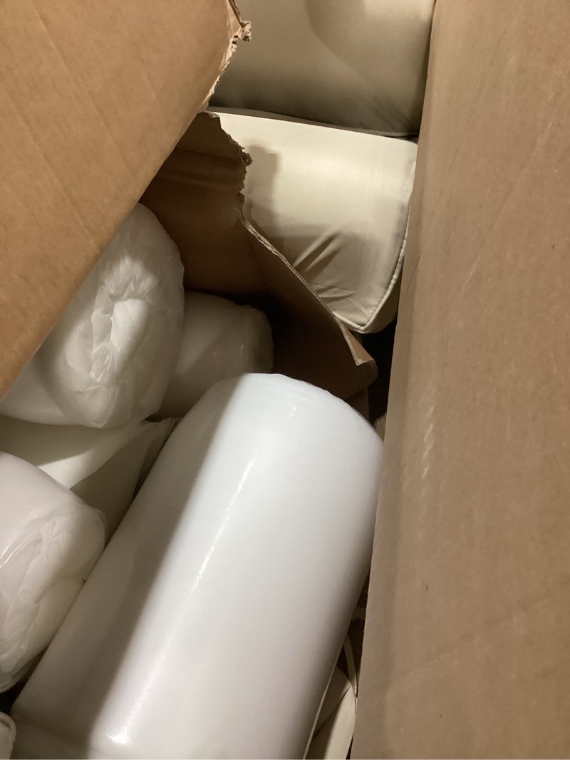 Condition photo showing Good Condition for chaise lounge cushion outdoor, waterproof and stain-resistant lounge deck reclining chair cushions for patio furniture lawn pool resort hotel, 80x26x3 inch, set of 4, cream 80*26*3 inch cream 4