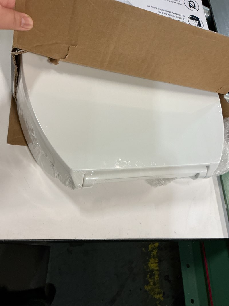Condition photo showing Good Condition for KOHLER 25876-0 Hyten 3" Height, Elevated Soft Close Round Toilet Seat, Contoured Seat with Grip-Tight Bumpers, Quick-Attach Hardware, White White Round