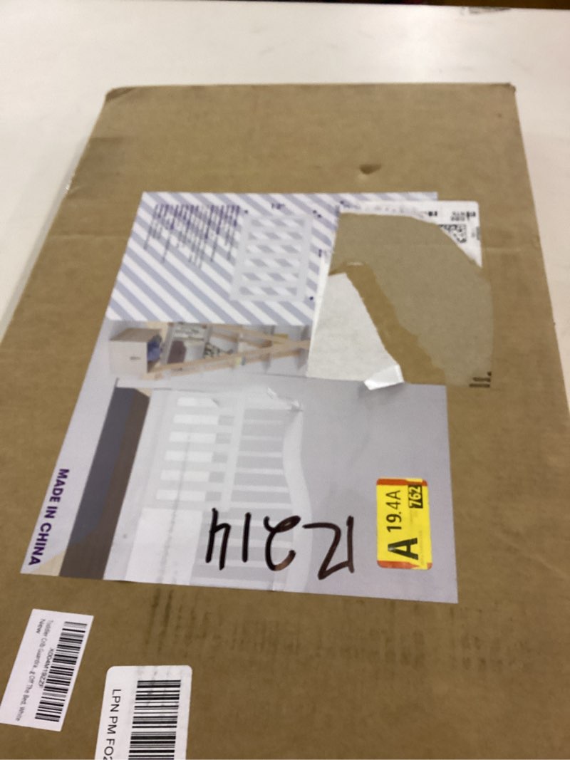 Condition photo showing New/Like New for Toddler Crib Guardrail Compatible with Dream On Me Convertible Crib, Crib Rail for Prevent Toddler from Rolling Off The Bed, White
