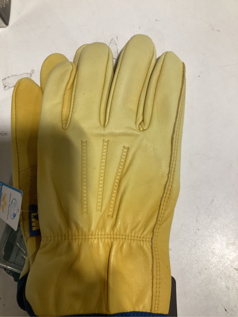 Condition photo showing Good Condition for Wells Lamont X-large Yellow Leather Utility Gloves 1 -Pairs Item #914714 | Model #1168XL-L01