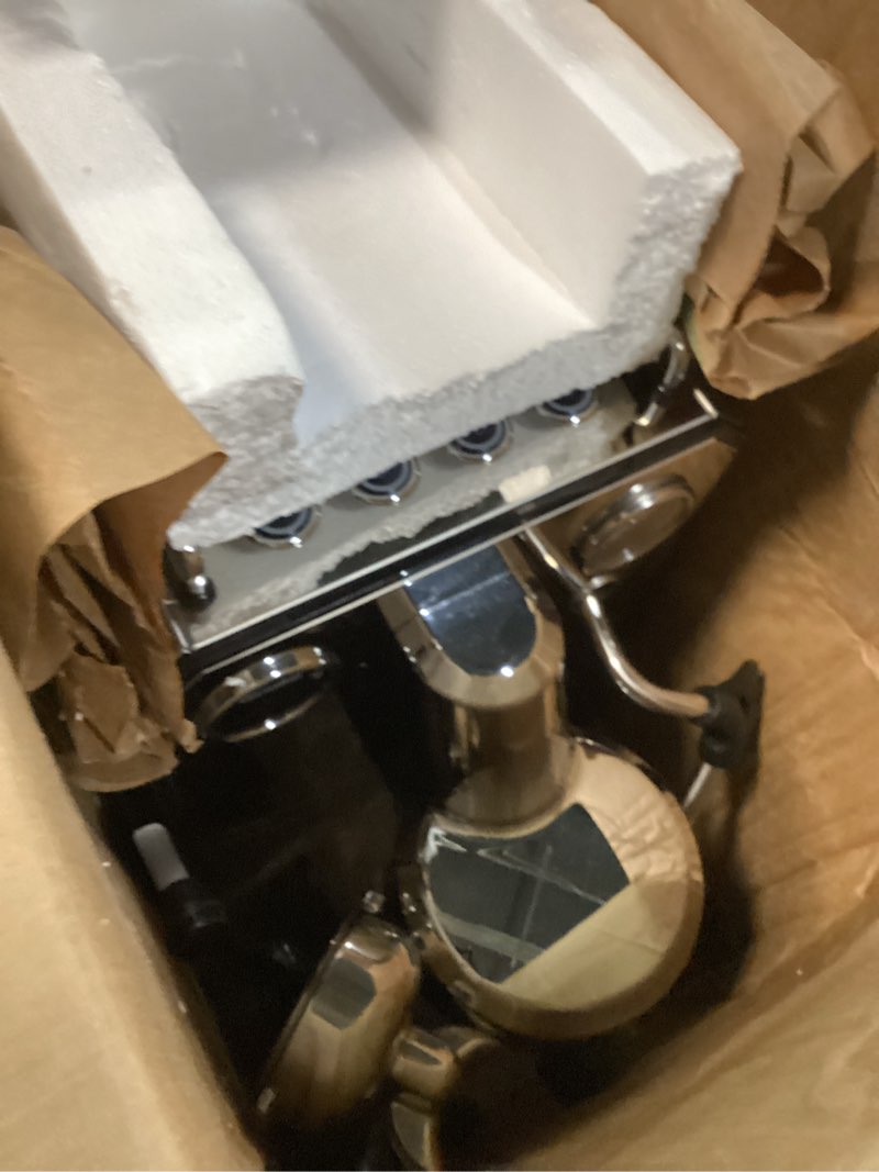 Condition photo showing As Is for Gemilai Owl Espresso Machine, 15 Bar Professional Semi-Automatic Espresso Maker with Milk Frother Steam Wand & 57oz Removable Water Tank, Dual Display, for Cappuccino, Latte, G3006, Stainless Steel