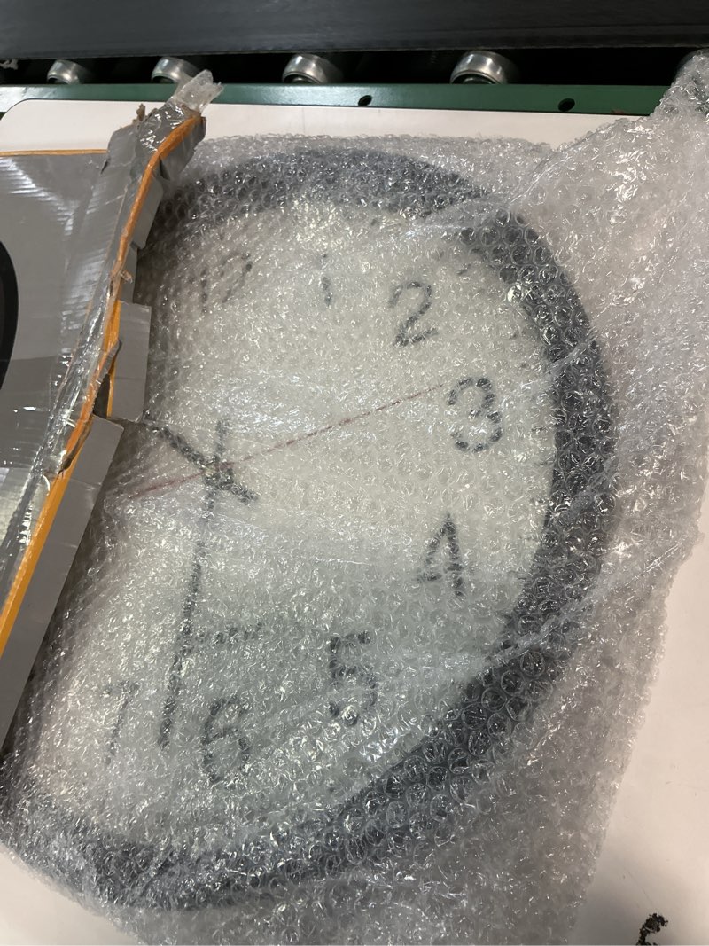 Condition photo showing Good Condition for Bernhard Products Black Wall Clock, Silent Non Ticking - 16 Inch Extra Large Quality Quartz Battery Operated Round Easy to Read Home/Office/Business/Kitchen/Classroom/School Clock (16 Inch B)