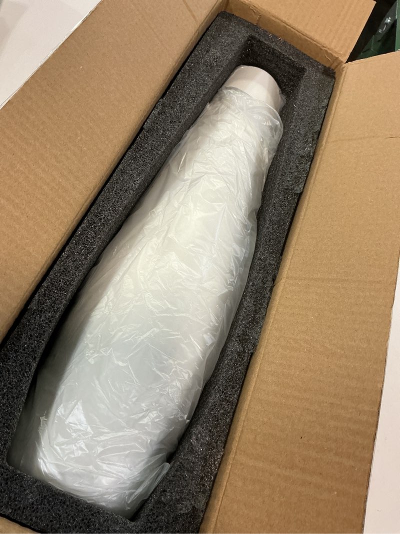 Condition photo showing Good Condition for white ceramic floor vase 17.7 inches tall flower holder decorative large vases for table centerpieces shelf home decor living room branches sky-dried flower arrangement simple decorative shape 1 17.7 inch