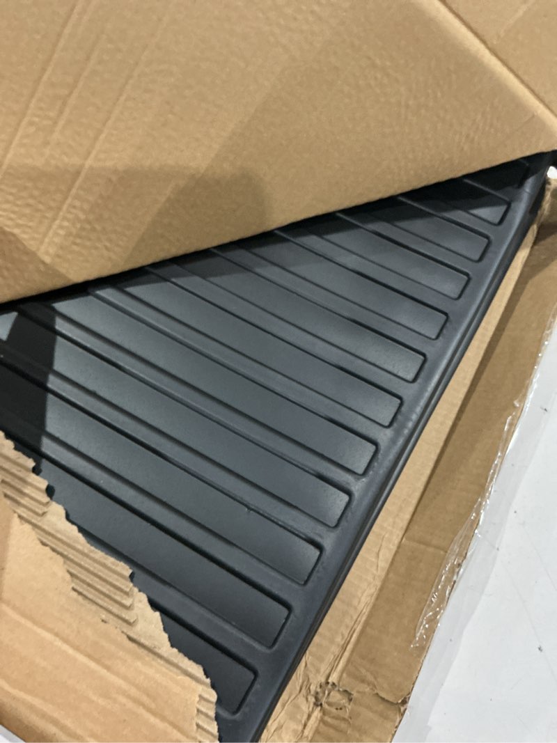 Condition photo showing As Is for all weather rear cargo liner trunk mats for 2018-2026 toyota camry carpet | 3d laser precision fit trunk tray, all weather waterproof trunk protector. odorless non-slip trunk carpet for suv and cars 3?for toyota camry i 2018-2026 i trunk mat