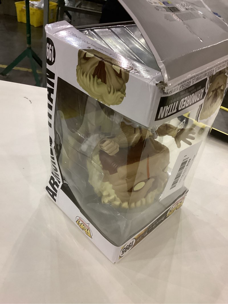 Condition photo showing As Is for Funko Pop! Jumbo: Attack on Titan - Armored Titan - Collectable Vinyl Figure - Gift Idea - Official Merchandise - Toys for Kids & Adults - Anime Fans - Model Figure for Collectors and Display