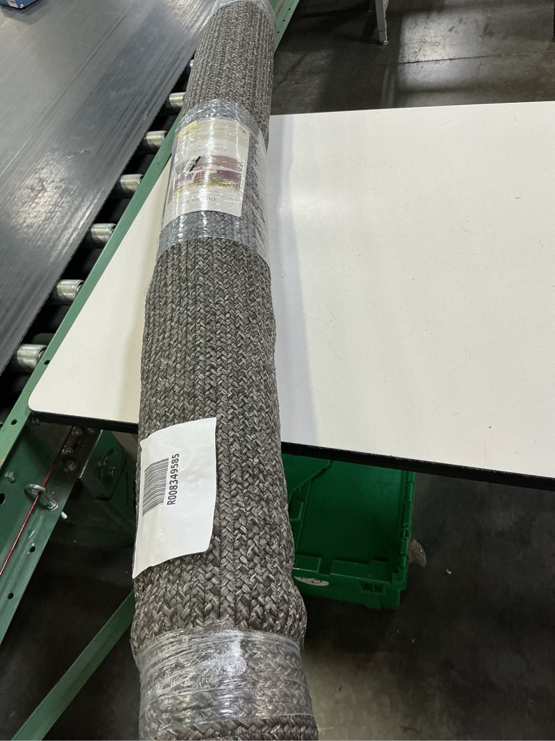 Condition photo showing Good Condition for 5'x7' natural woven rectangular braided outdoor area rug heathered charcoal - threshold™
