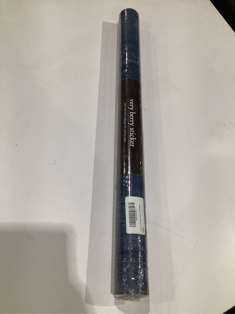 Very Berry Sticker Indigo Wood Peel and Stick Wallpaper (24\" x 78\", 3D-Wood Texture) Waterproof and Easy to Clean Self-Adhesive Film for Any Surfaces and Furnitures Indigo 24\" x 78\"