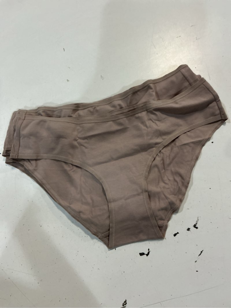 Condition photo showing New/Like New for organic cotton hipster (6-pack), m, mink