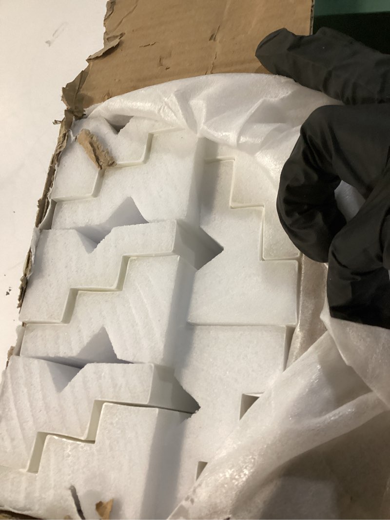 Condition photo showing Good Condition for 9pcs 47.24?(total 35.4 ft) ceiling crown molding with led duct kit for seamless ambient accent lighting waterproof channel for led trim moulding strip installation 1 stairs