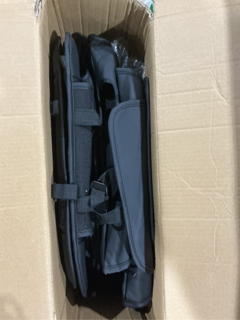 Condition photo showing As Is for Fit Gladiator Car Seat Covers (Full Set) Compatible with Jeep Gladiator 2020 2021 2022 2023 2024 2025 2026 - Full Coverage Breathable Leather, Airbag Compatible, Waterproof & All-Weather,Black Full Set F4 Black JEEP-Gladiator 2020-2026