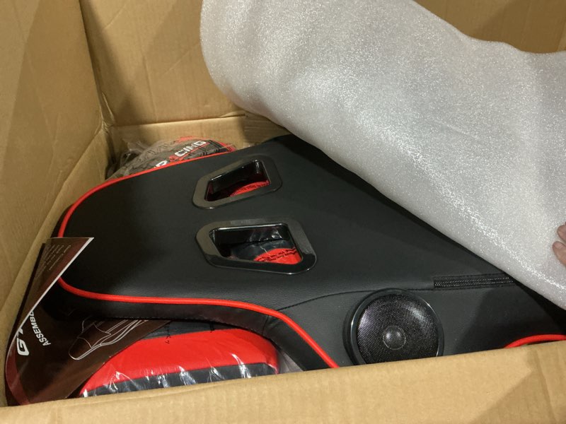 Condition photo showing Good Condition for GTPLAYER Gaming Chair with Footrest Speakers Video Game Chair Bluetooth Music Heavy Duty Ergonomic Computer Office Desk Chair Red Velvet