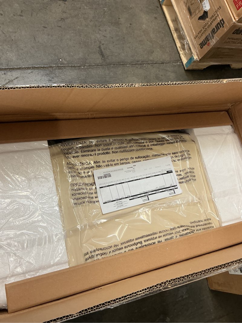 Condition photo showing As Is for Duraflame 3D 24 inch W x 23.4 inch H x 12.9 inch D 34.1lb Infrared Electric Fireplace