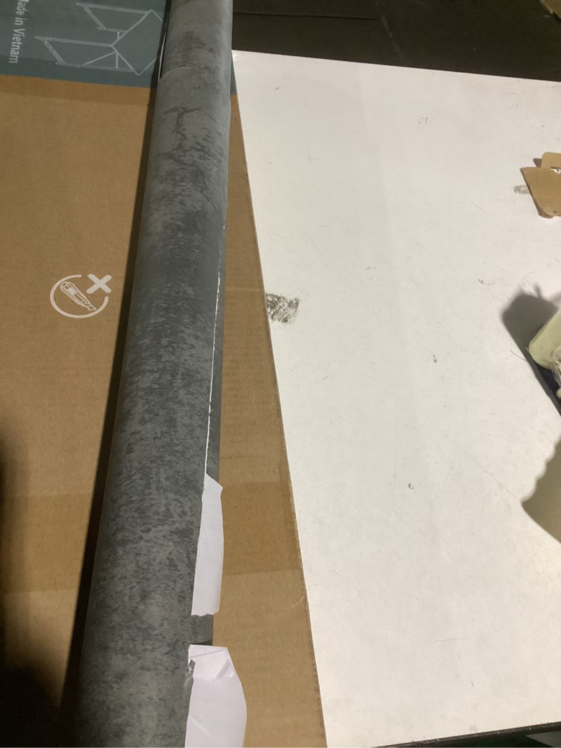 Condition photo showing Good Condition for (similar to) ez faux decor vinyl countertop update wrap 36\" x 240\" waterproof black gray soapstone marble contact paper adhesive covering formica laminate removable peel and stick backsplash wallpaper