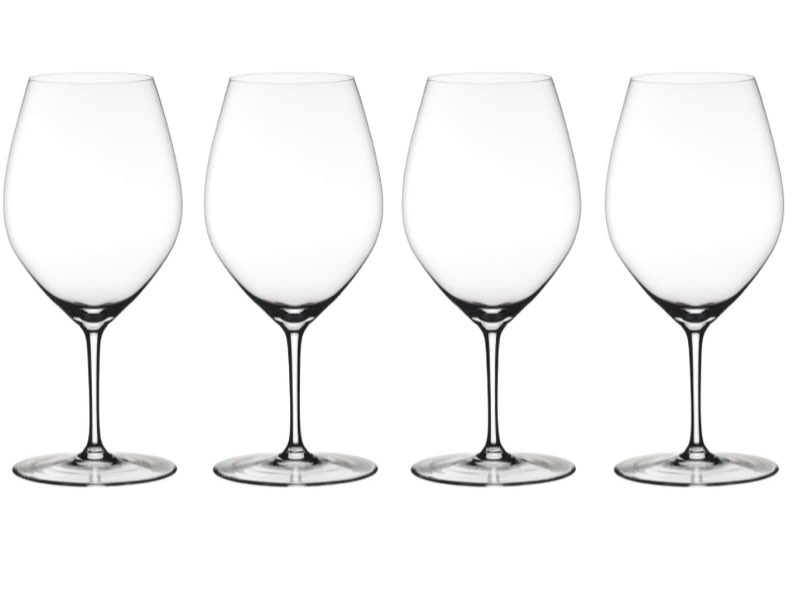 riedel 00 collection 002 white wine glasses, 4 count (pack of 1), clear