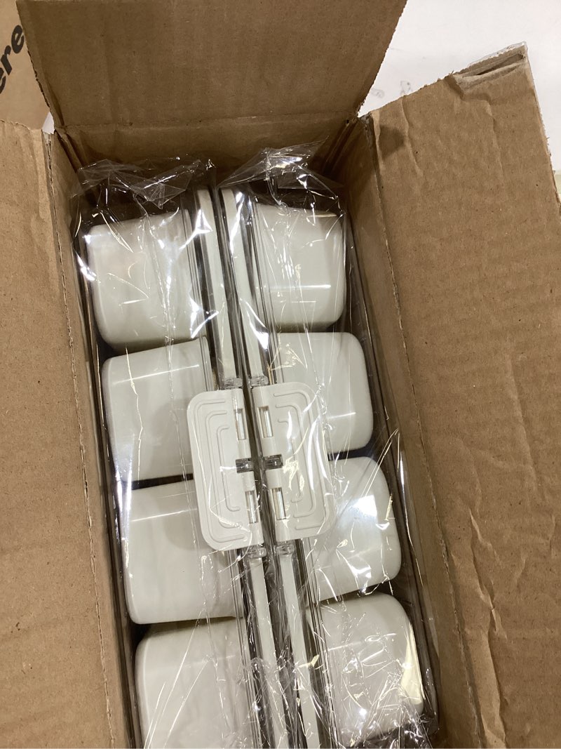 Condition photo showing Good Condition for Divided Serving Tray with Lid and Handle - Divided Snack Tray for Portable Snack Platters - Clear Organizer for Candy, Fruits, Nuts, Snacks - Perfect for Party, Entertaining?2 pcs White-2 Packs