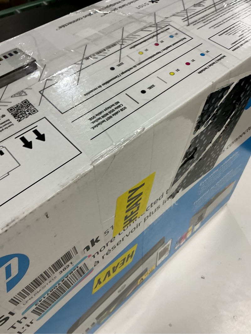 Condition photo showing As Is for hp smart tank 5101 wireless all-in-one refillable printer, scanner, copier with 2 years of ink included, wireless printer-for-home use an ecotank alternative (1f3y0a) st 5101 aio