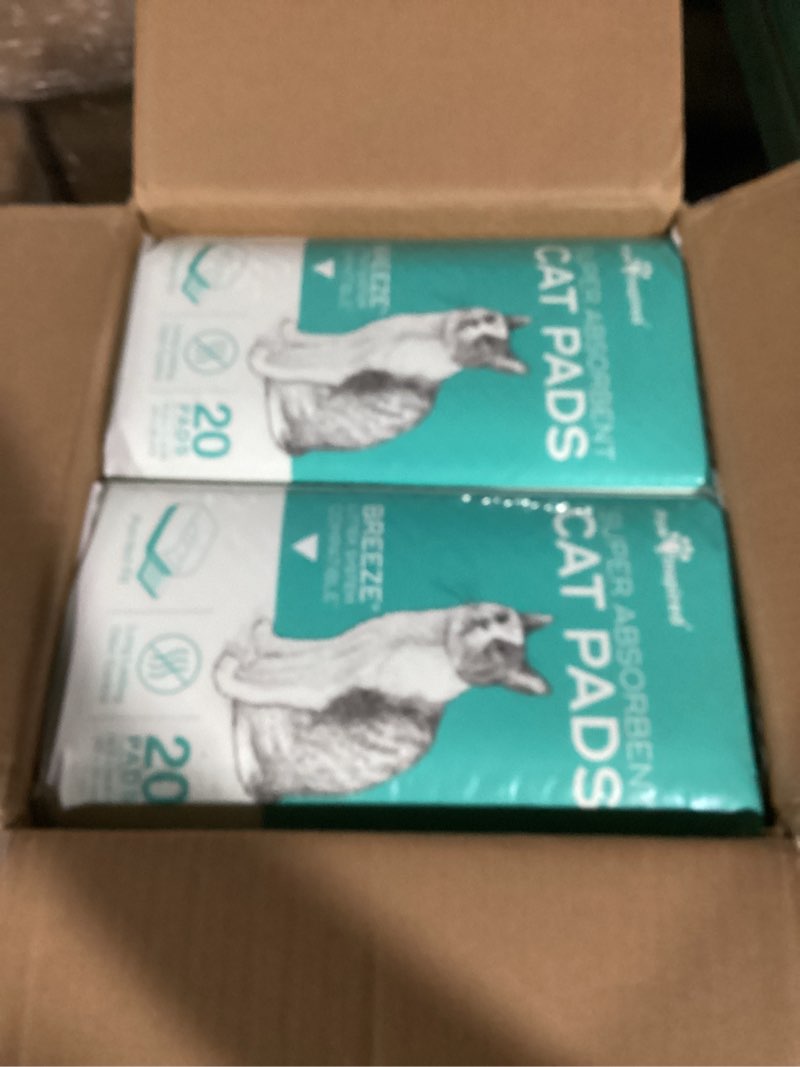 Condition photo showing New/Like New for Paw Inspired Cat Pads, Generic Refills for Tidy Cats Breeze Litter Box System, Disposable Kitty Litter Liners, Super Absorbent Pee Pads, 16.9 x 11.4 Inch (Original/Unscented, 80 Count) Original 80 Count