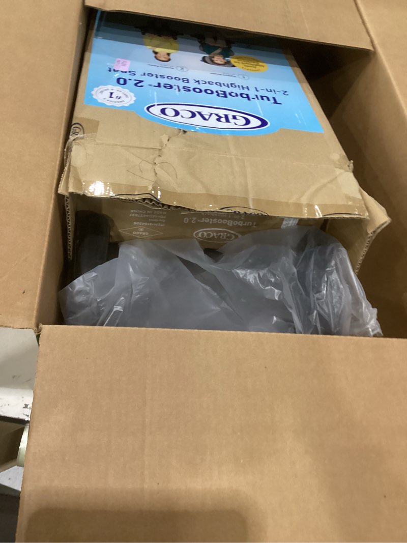 Condition photo showing As Is for graco turbobooster 2.0 highback booster car seat, declan turbobooster 2.0 declan