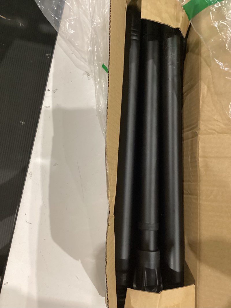 Condition photo showing Good Condition for tension curtain rod, 42 to 100 inch adjustable heavy duty black shower curtain rod for bathroom closet windows 40-100" black