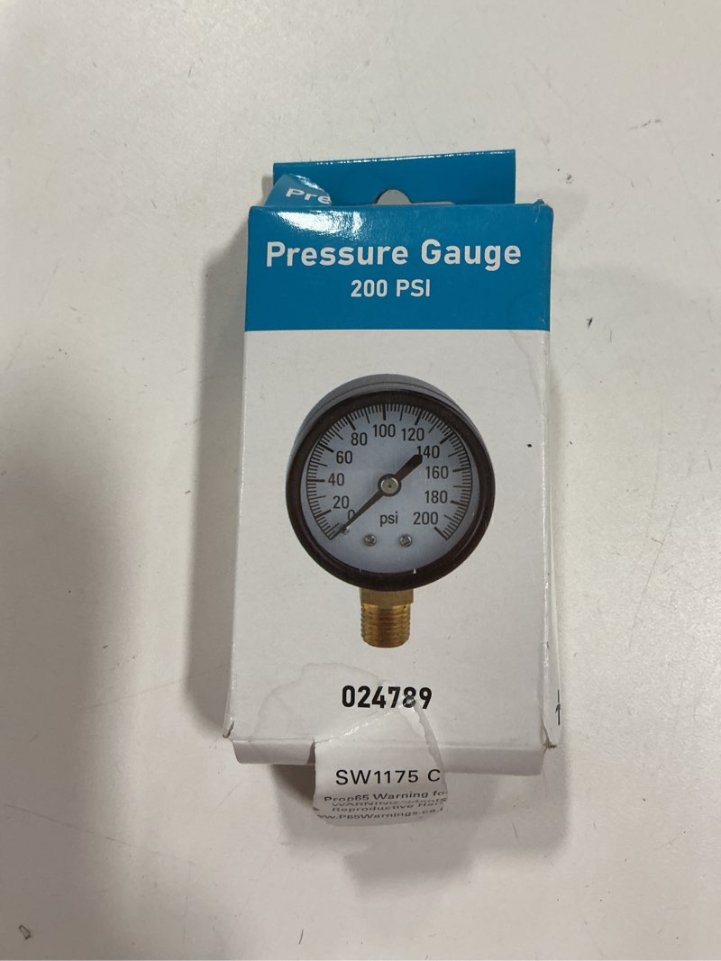 Condition photo showing Good Condition for Star Water Systems pressure Gauge 200 PSI