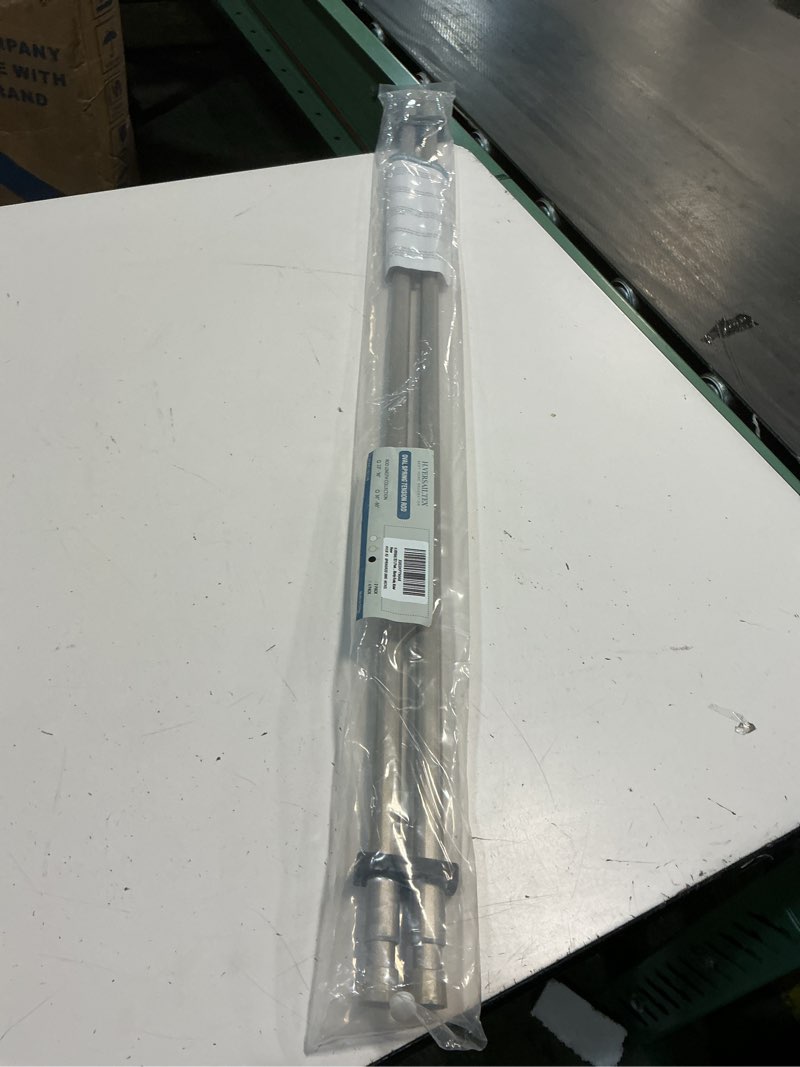 Condition photo showing Good Condition for h.versailtex 2 pack spring tension curtain rods 36-60 inch lightweight tensions rods securely in place, easy to use/install for kitchen/bathroom/wardrobe, durable sturdy rods, nickel 36"-60" (2 pack) nickel