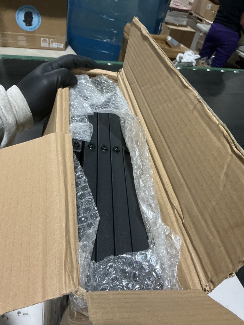 Condition photo showing New/Like New for pawaboo extra wide dog stairs for car, foldable dog ramps for car with non slip surface & reflective tape, heavy duty dogs steps for cars, suv, truck, 300lbs capacity, 14"-35" adjustable height