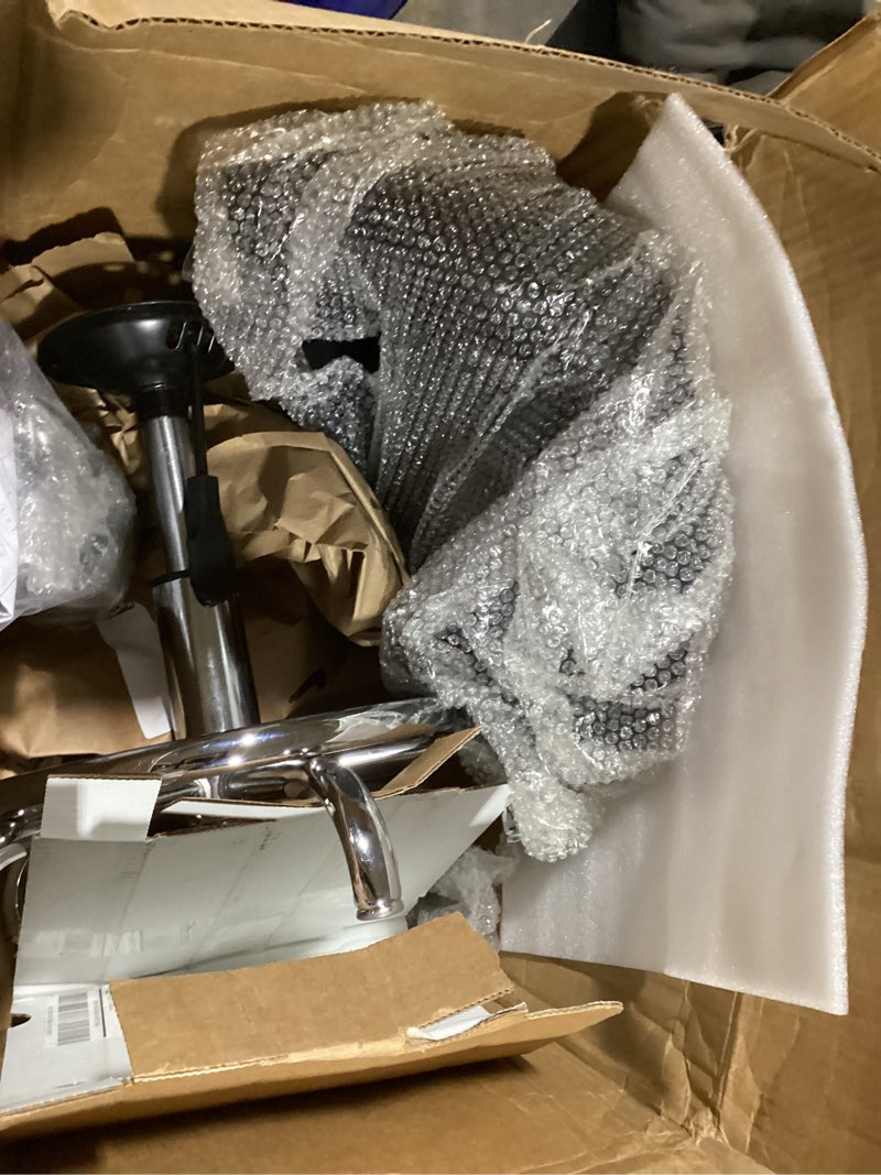 Condition photo showing New/Like New for Rolling Shop Stool with Wheels, Rolling Stool with Back Support, 360° Swive Garage Chair, Height Adjustable Chair 330lb Heavy Duty for Spa Salon Massage Home Office Tattoo (Black)