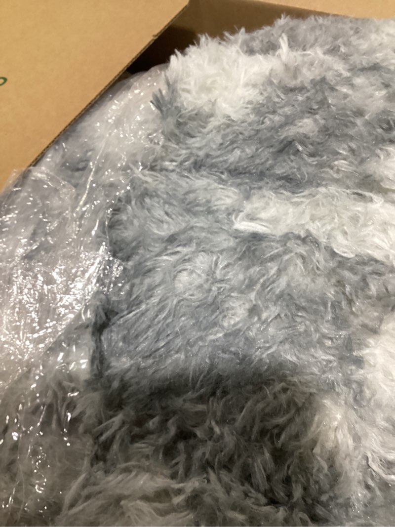 Condition photo showing Good Condition for 9x12 extra large area rugs for living room, shaggy non-slip tie-dyed rugs for bedroom kids playroom dorm room, high pile ultra soft carpet, grey