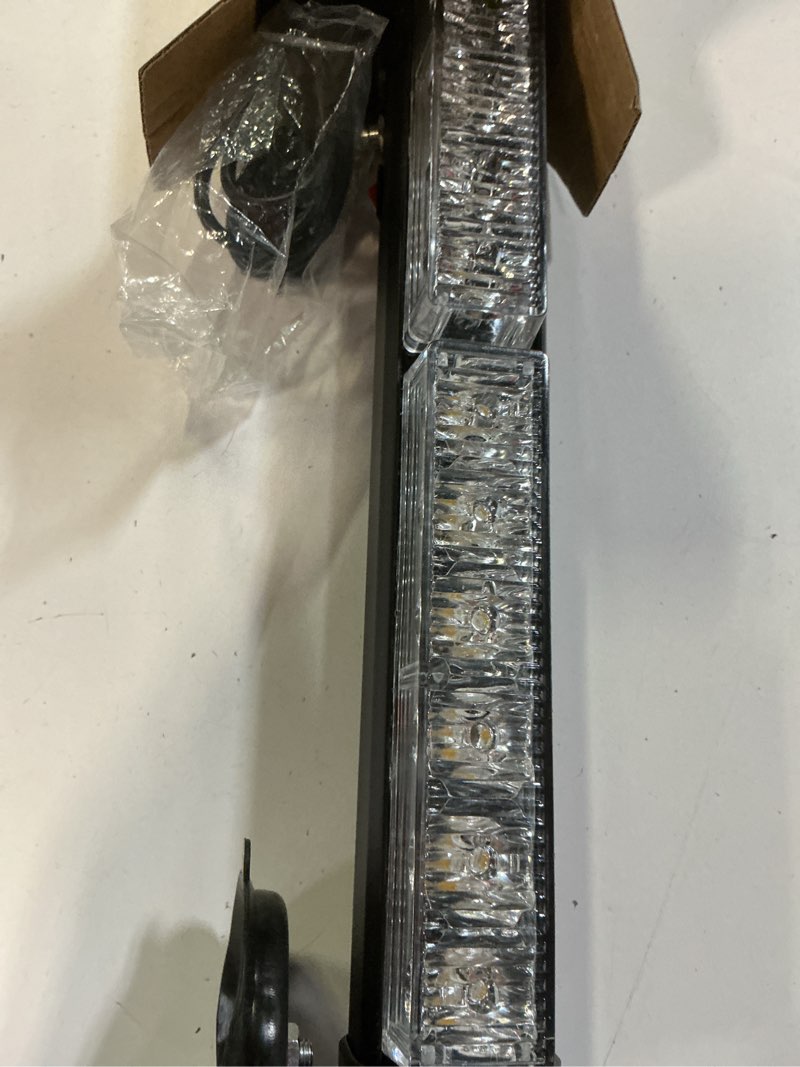 Condition photo showing Good Condition for gzldzn amber emergency strobe light, rechargeable wireless magnetic flashing safety beacon trailer lamp, 12 led vehicle warning light, for trucks, tractors, vehicles