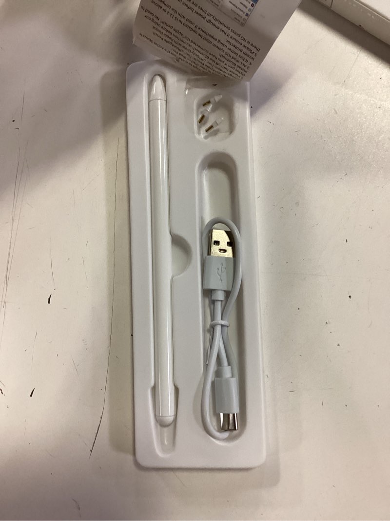 Condition photo showing Good Condition for Stylus Pen for iPad 6th-11th Generation-2X Fast Charge Active Pencil Compatible with 2018-2025 Apple iPad Pro 11"/12.9"/M4, iPad Air 3/4/5/M2/M3,iPad mini 5/6 Gen-White