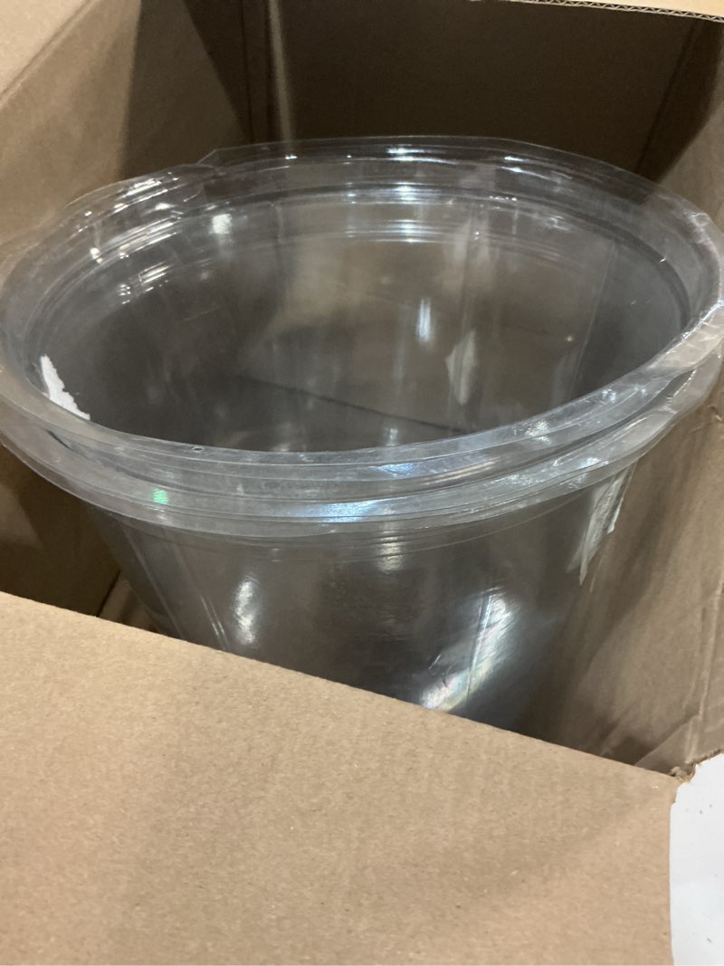Condition photo showing Good Condition for 13 inch humidity domes garden cloches for plant protection, protectors from animals, garden clear plant cover with ventilation holes 5 pack 13" d × 12" h 5p