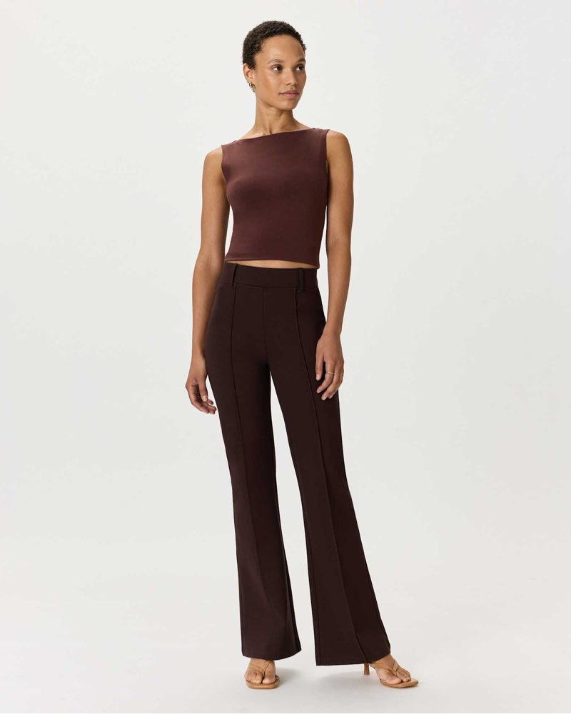Ultra-Stretch Ponte Flare Leg Pants