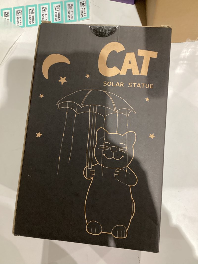 Condition photo showing New/Like New for Qeeman Cat Garden Statue Outdoor: Outside Decor Yard Patio Balcony Landscaping Lawn Figurine Ornaments - Birthday Gifts for Mom Grandma Women Dad Lover Sister