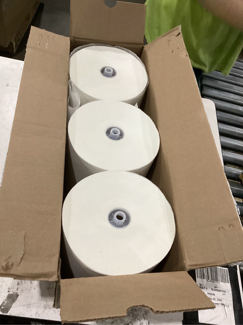 Condition photo showing New/Like New for georgia-pacific blue ultra 8'' high-capacity recycled paper towel rolls by gp pro (georgia-pacific), white, 26491, 1,150 linear feet per roll, 3 rolls per case