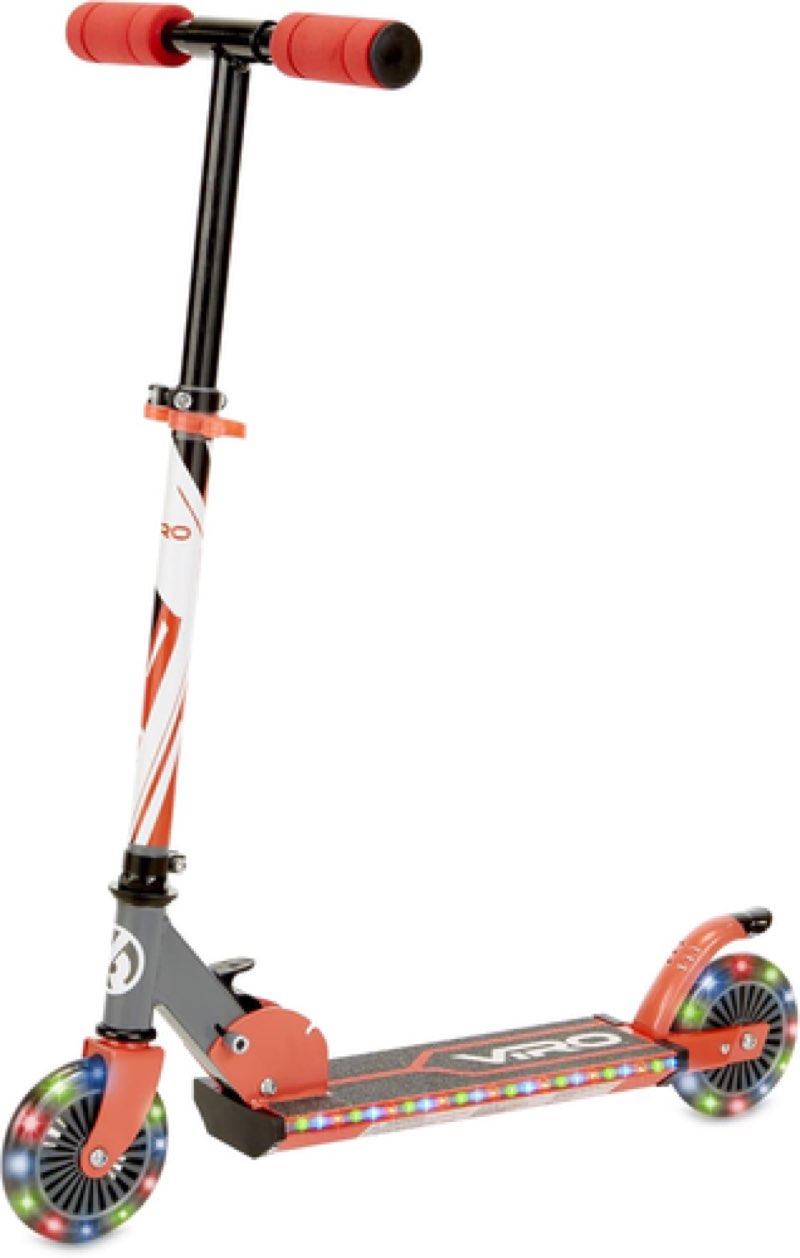 VIRO Rides VR 200 Glow-Rider Kick Scooter with Over 50 LED Lights Built Into The Deck