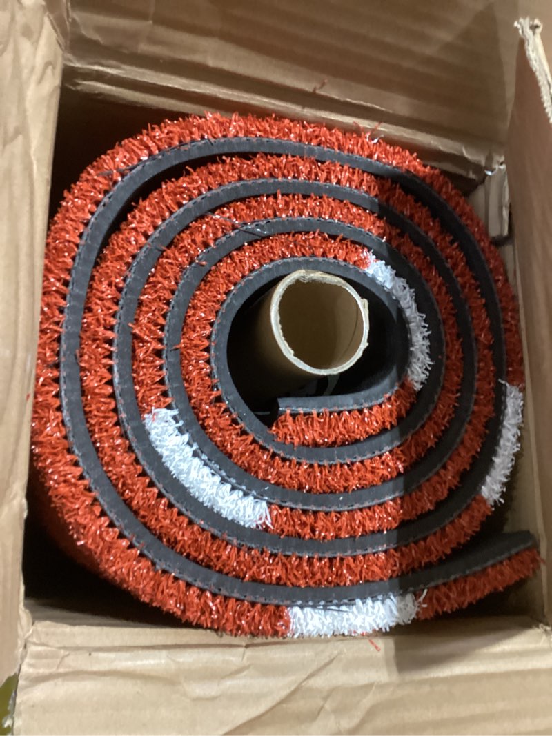 Condition photo showing Good Condition for Batting Mat Baseball Hitting Mat Baseball Batting Cage Mat 12' x 6' Regulation Size Turf Batters Box Mat with Home Plate and Anti Fade Turf for Baseball Softball Training Indoor and Outdoor 6 x 4 feet Clay