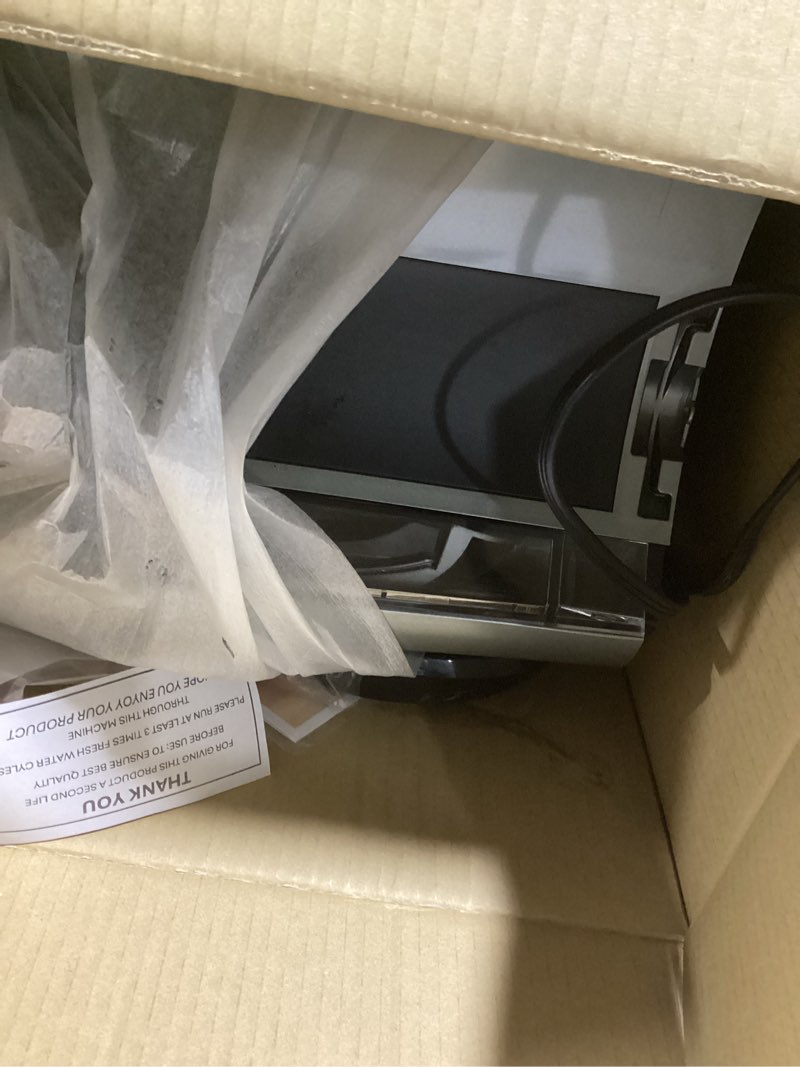 Condition photo showing As Is for keurig k-elite single serve k-cup pod coffee maker, with strength and temperature control, iced coffee capability, 8 to 12oz brew size, programmable, brushed slate