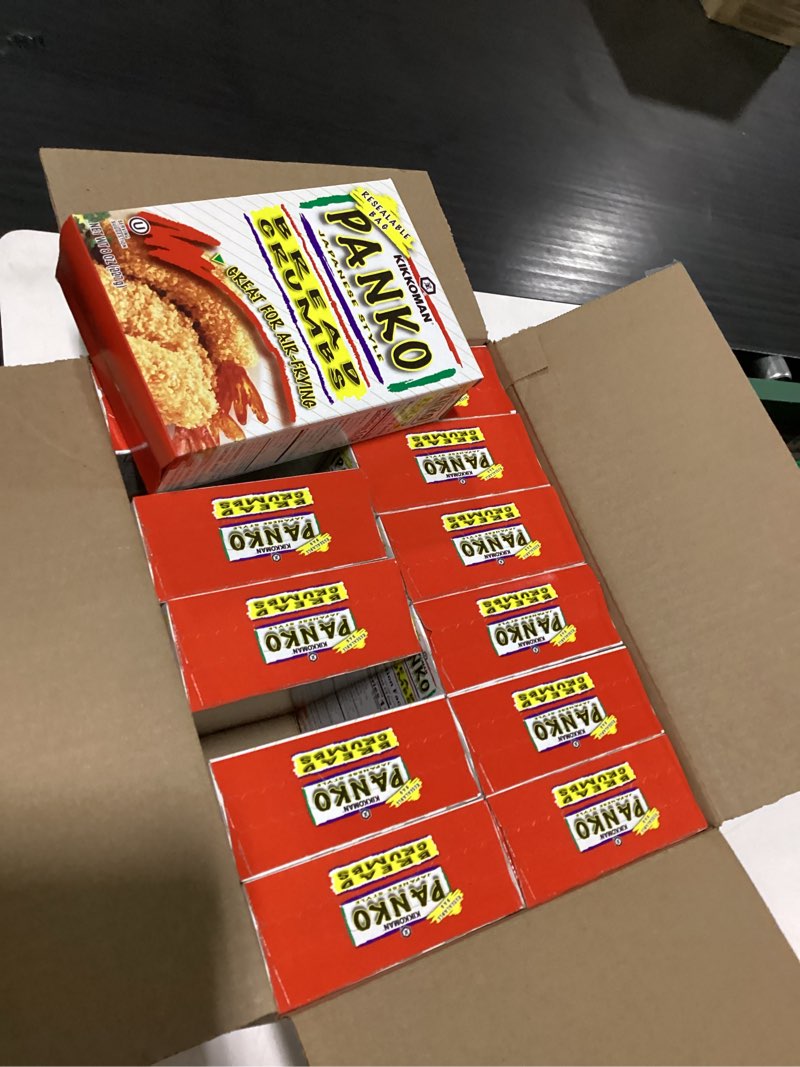 Condition photo showing New/Like New for kikkoman panko bread crumbs japanese style (12x12/8 oz)
