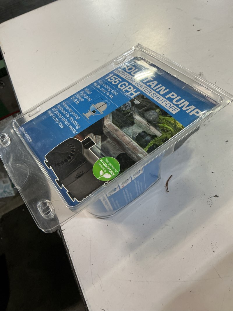 Condition photo showing New/Like New for smartpond low water shut-off 80-gph submersible corded electric fountain pump