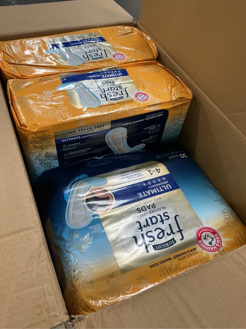 Condition photo showing Good Condition for FitRight Fresh Start Incontinence Pads for Women  Ultimate Absorbency  30 ct