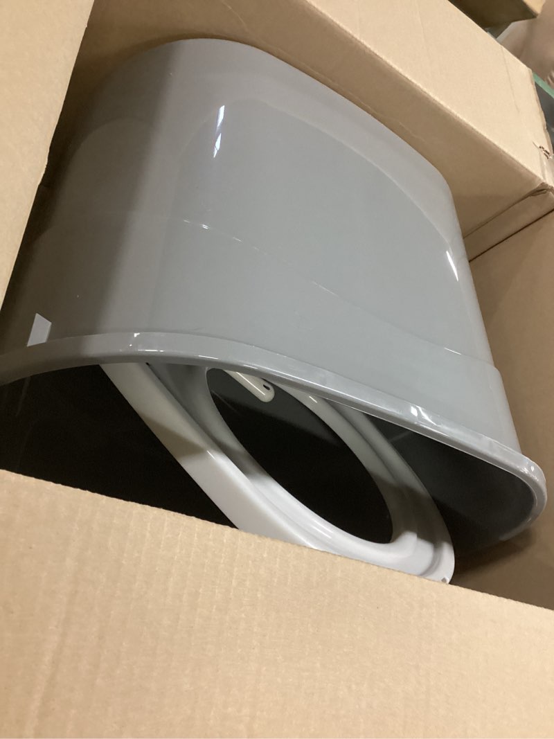 Condition photo showing Good Condition for IRIS USA Top Entry Cat Litter Box, Large Enclosed with Litter Catching Lid and Scoop, Dog Proof, Cat Litter Box, Gray/White